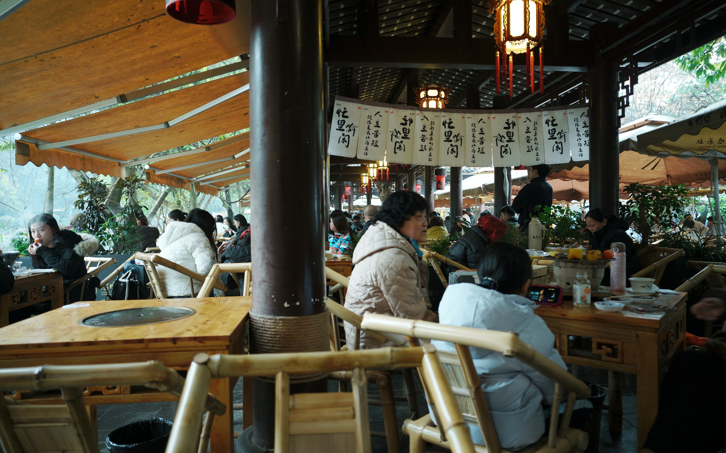 A teahouse in Chengdu’s People’s Park