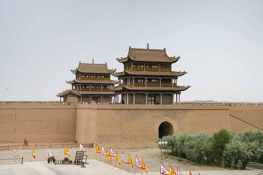 Jiayuguan fortress and the Hexi Corridor landscape